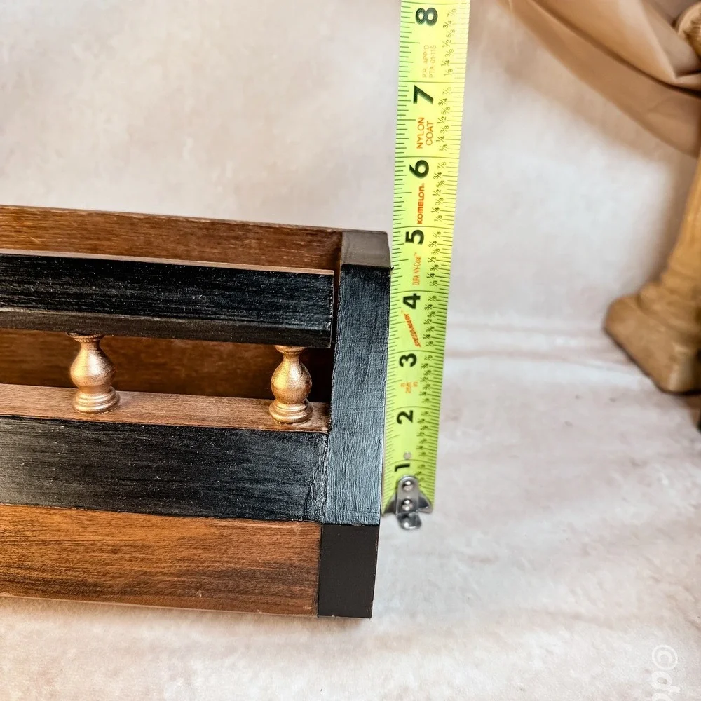 Wooden Spindle Holder Shelf